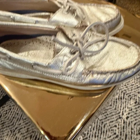 Sperry Topsider Women's Metallic Boat Shoes 7 - Picture 2 of 10